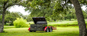 A Low Country cooker built on a trailer for mobility.